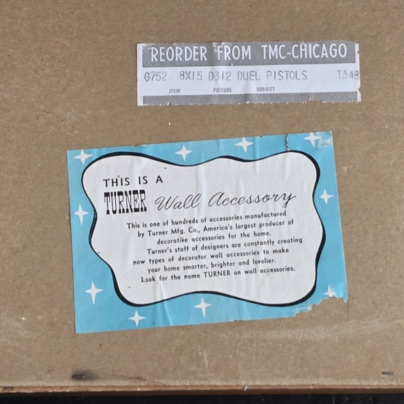 Turner Wall Accessary Decorative Antique-Style Pistol in Shadow Box - Picture 6 of 6